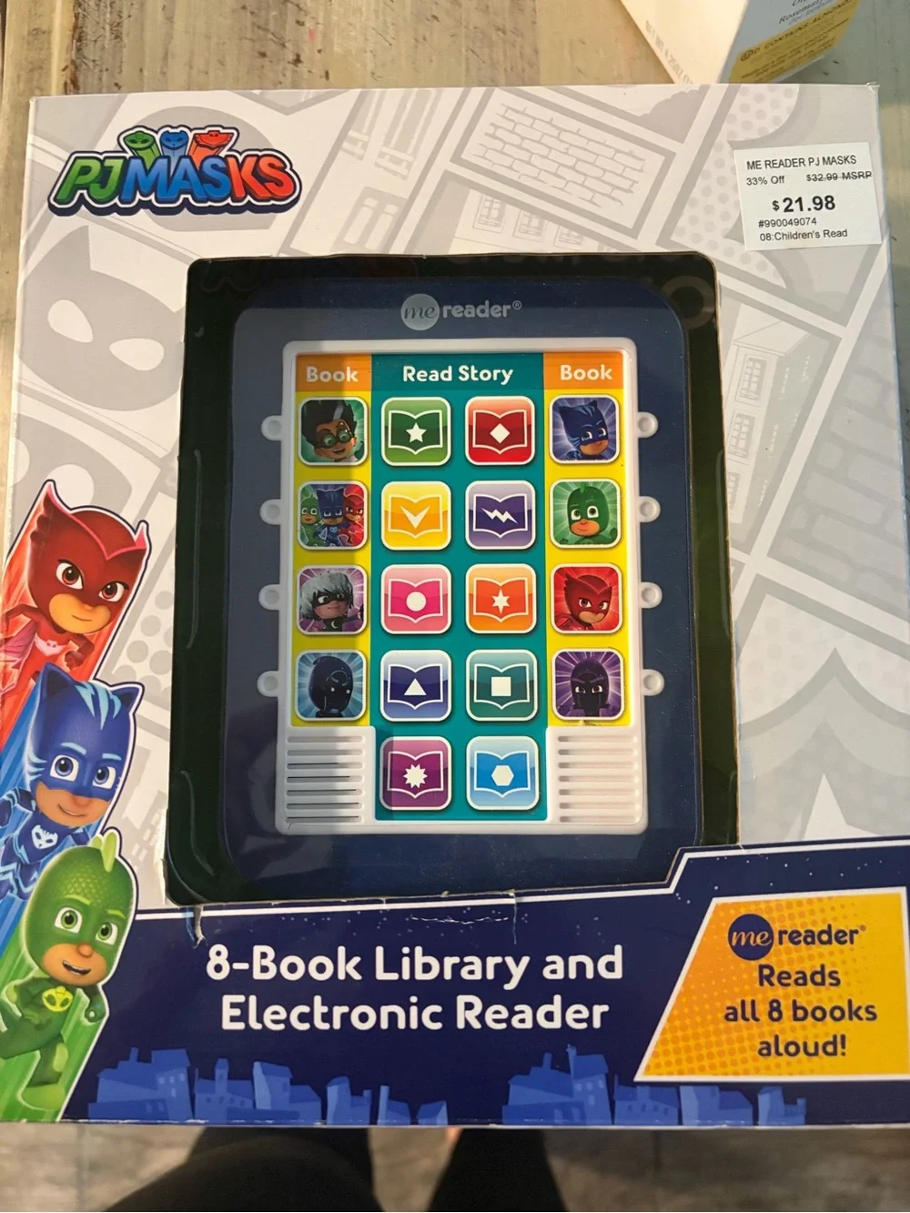 PJ Masks 8-Book Library Electronic Reader - Blue